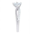 thumbnail image 4 of Auriga 925 Sterling Silver Cubic-Zirconia Engagement Ring Size 5 for Women, 4 of 6
