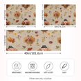 thumbnail image 4 of Adorable Cartoon Turkeys in Floral Field Satin Pillowcase Envelope Design Pillow Covers 1 Pack King Size 20" x 40", 4 of 9