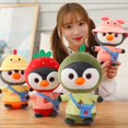 thumbnail image 2 of 1pc 25/35cm Cute Transform Penguin Plush Toys Soft Stuffed Dinosaur Rabbit Bear Dolls for Children Baby Birthday Giftpig25cm Deng Xun unisex, 2 of 2