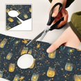 thumbnail image 6 of Yayeee Faucet Mat for Kitchen Sink 30" Diatomite Long Splash Guard Pad, Orange Fireflies Pattern, 6 of 7