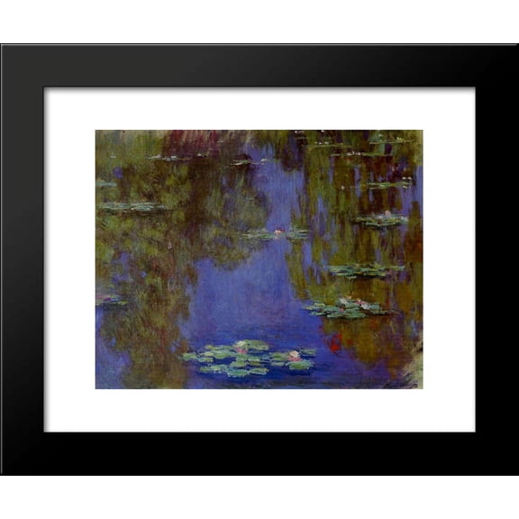Water Lilies 20x24 Framed Art Print by Monet, Claude