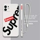 thumbnail image 1 of Funda de silicona con correa de mano para iPhone, carcasa con letras a la moda para iPhone 14, 13, 12, 11 Pro Max, Mini, X, XR, XS MAX, SE20, 8, 7, 6, 6S Plus Fivean unisex, 1 of 2