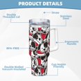 thumbnail image 5 of Vsdgher Cute Dog Pattern 40 oz Tumbler with Handle and Straw Lid | Insulated Cup Reusable Stainless Steel Water Bottle Travel Mug | Gifts for Women Men Him Her, 5 of 8