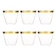 thumbnail image 2 of vasos de plástico desechables de 9 oz con borde dorado para cócteles, vino, bodas, cumpleaños y despedidas de soltera., 2 of 7