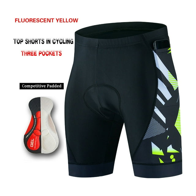Becaristey Bike Shorts Breathable Trousers Three Pockets Professional Summer Clothes type5 S