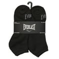 thumbnail image 1 of 6 Pares de Calcetines Everlast de Corte Bajo y Cojín Completo para Hombre, Talla 10-13 (Negro), 1 of 2