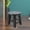 Black, variant on Home Essentials Dwarf Stool Solid Wood Small Stool Oaken Small Round Stool Solid Wood Stool Small Square Stool Household Laundry Stool Shoe Changing Stool Chair Home