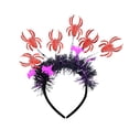 thumbnail image 2 of Xihbxyly Diadema para Fiesta de Halloween, Accesorio para Disfraz Festivo, Diseño Multicolor, Material Abs Cómodo, Ajuste Ajustable, Ideal para Eventos de Terror, Fiestas de Cosplay, Tamaño 28 X 27 C, 2 of 6