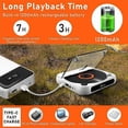 thumbnail image 3 of Portable CD Player Bluetooth Speaker,LED Screen, Stereo Player, Wall Mountable CD Music Player with FM Radio-Pink, 3 of 5