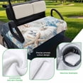 thumbnail image 5 of Golf Cart Seat Covers for 2 Seater,Thanksgiving Coastal Microfiber Cart Seat Towel Blanket,Blue White Pumpkin Starfish Coral Absorbent Breathable NonSlip Bench Seats Protector for Golf Course 51"x31", 5 of 9