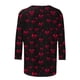 thumbnail image 5 of Xuyuer Valentines Day Lightweight Heart Pattern Tunic Spring Summer Shirts T-Shirts Graphic Tee Tops Womens Casual 3/4 Sleeve Shirts Dressy Round Neck Tops Fashion, 5 of 5