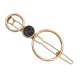 thumbnail image 4 of Pinza de pelo geométrica Baoblaze de metal tono dorado negro, 4 of 8