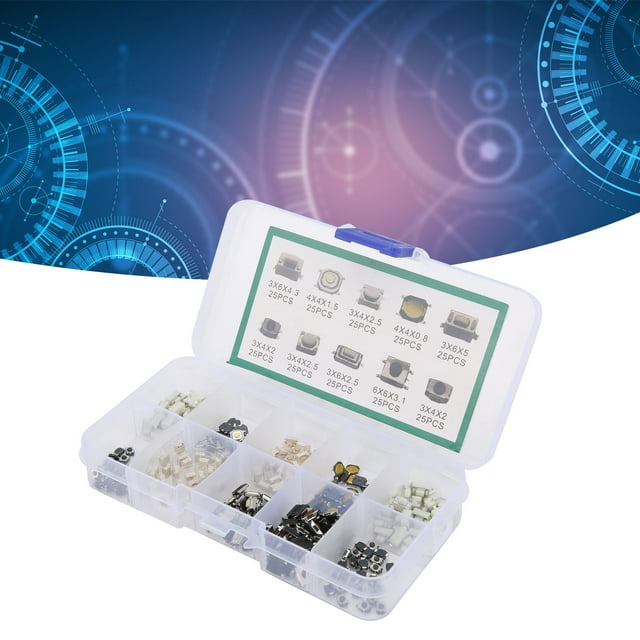 Micro Push Button Switch, Tact Push Button Switch DIY Ultra-Small For Household Appliances For Electronic Products