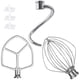 thumbnail image 1 of Para Mezclador 6 QT Gancho de Masa K256WW Látigo de Alambre y Pala Accesorios de Mezcladores de Acero Inoxidable, 1 of 5