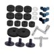 thumbnail image 1 of 23 Piezas de Accesorios de Repuesto Strade Fareast Limited Fieltro PP Metal Negro, 1 of 8