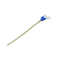 thumbnail image 1 of Moyic Ramo de flores artificiales de primera calidad de PU, flores artificiales amplias y elegantes, decoración de boda, azul, blanco, 37cm Type3 NO3, 1 of 6
