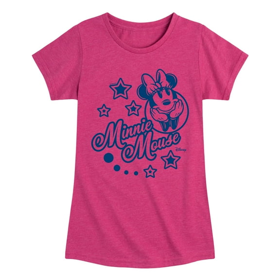 Disney - Minnie Mouse Stars - Toddler & Youth Girls Short Sleeve Graphic T-Shirt