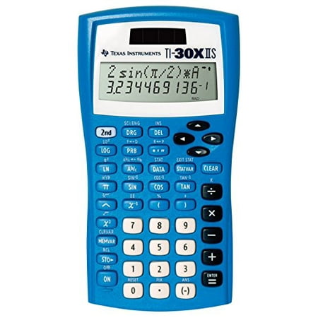 Texas Instruments TI-30X IIS Scientific Calculator, Blue