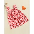thumbnail image 3 of Bagilaanoe Toddler Baby Girl Valentine's Day Dress Heart Letter Print Sleeveless A-line Princess Dresses 1T 2T 3T 4T 5T 6T Kids Casual Swing Sundress, 3 of 8