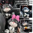 thumbnail image 4 of Plush Doll Cat Windshield Wiper Turn Signal Switch Ornaments Desk Decorations Interior Ornament, 4 of 8