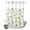 StarfishZF9984, variant on No Hook Shower Curtain with Built-in Rings - Rustic Field Washable Waterproof Fabric Bathroom Curtains for Hotel,Rentals, Stall 36 X 72 Inch , Silhouette Flower Herb Sage Green