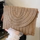 thumbnail image 5 of Bolsos Cruzados Verano Cartera Tejida Paja Hecha A Mano para (marrón), 5 of 8