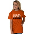 thumbnail image 4 of Funny Hunting 4 Seasons Deer Elk Fowl Plus Size Crewneck Graphic Tee Shirt Brisco Brands 2X, 4 of 4