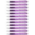 thumbnail image 1 of ExpressDesigns™ - Your Name or Imprint on our Custom Printed Addison Ballpoint Pen - Rubber Grip For Writing Comfort And Control, black ink, medium point - 12 Pack (Purple), 1 of 4
