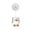 White, variant on ANXPTIME USB Desktop Fan,Small Personals Table Fan for Bedroom Cute Duck Desk Fan