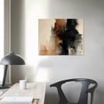 thumbnail image 4 of Orinice Black And Brown Abstract Wall Art Watercolor Prints Brown Abstract Pictures Terracotta Art Abstract Watercolor Paintings On Canvas Terracotta Artwork Modern Black Brown Poster Art  20x16in, 4 of 6