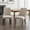 Beige#2, variant on Dining Chairs Rayon Cloth Flocking Linen Dining Chairs Channel Kitchen Dinner Chair Comfy Fabric Upholstered Accent Chair for Dining Room with Curved Solid Wood Legs,Set of 2 (Gray), SW1847GY,Wooden