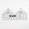 thumbnail image 1 of Agiferg Ruler Non-Slip 90° Degree Double Strip Clothing Design Ruler Acrylic 90° Ruler Hand Sewing Cutting Ruler, 1 of 1