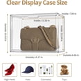 thumbnail image 2 of Clear Plastic Storage Bins Acrylic Display Case with Magnetic Door, Purse Organizer for Closet: Stackable Display Box for Collectibles, Book, Cosmetic, Figures Showcase( ), 2 of 7