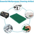 thumbnail image 2 of 10PCS Scouring Pad-Premium Heavy Duty Scrub Pads with AntiGrease Technology, Reusable Household Green Dish Scrubber, Multipurpose Scour pad-for Kitchen Scrubber & Metal Grills, 2 of 6