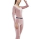 thumbnail image 1 of Minnieouse 1 Juego de ropa interior térmica para mujer, antiestático, para invierno y otoño, a prueba de viento, cuello redondo, manga larga, ropa de Ropa interior Rosado 2XL Minnieouse AP013750-03, 1 of 6