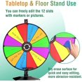 thumbnail image 4 of Heavy Duty Prize Wheel,24 Inch Prize Wheel Spinner with Stand,10 Color Slots,1Bracket,Dry Erase Kit - Wheel of Fortune Game for Carnival, Casino & Trade Show., 4 of 7