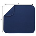 thumbnail image 3 of S&T INC. Tapis de Séchage Absorbant et Réversible en Microfibre pour Cuisine, 16 Pouces x 18 Pouces, Marine, 3 of 4