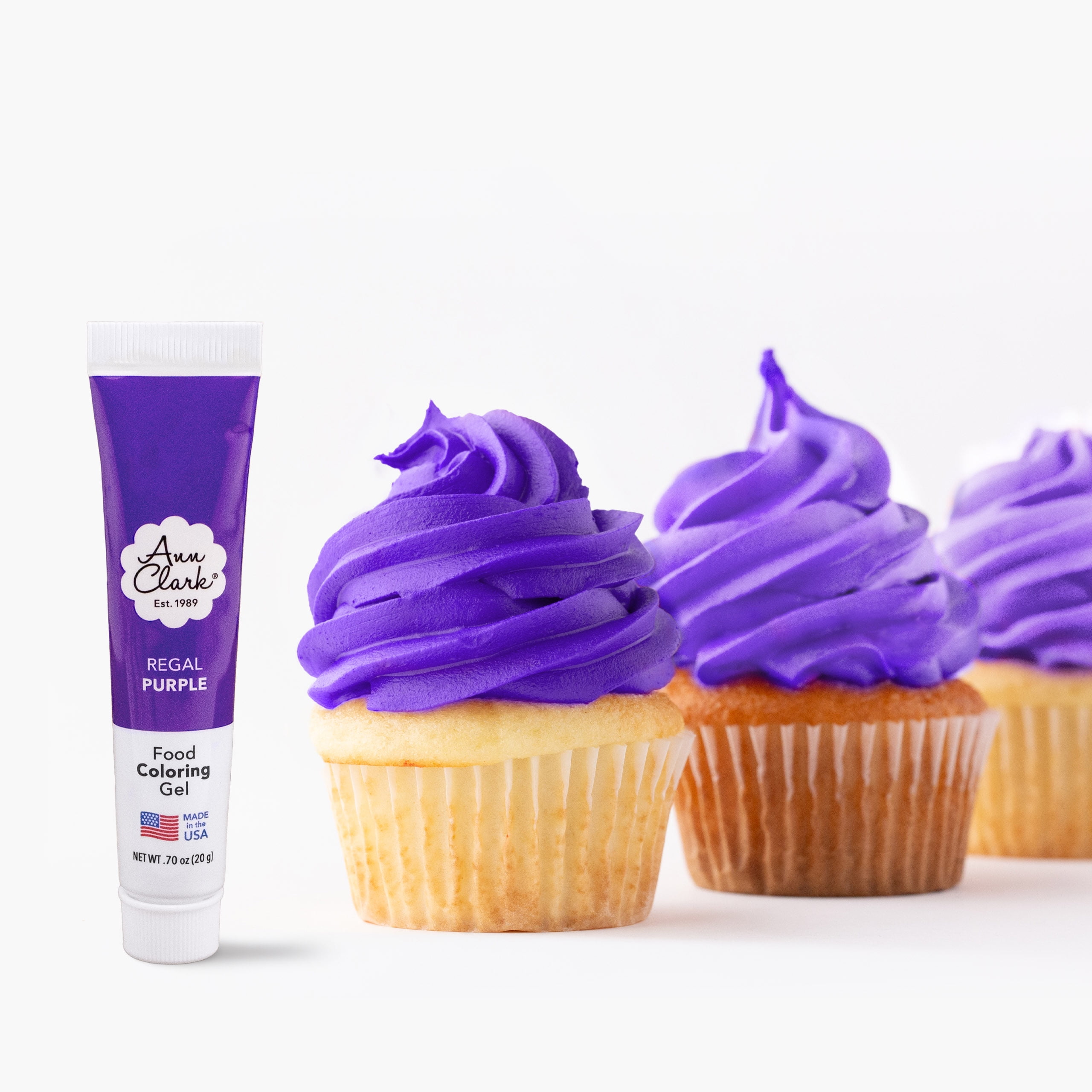 Ann Clark Regal Purple Food Coloring Gel .70 oz. Professional Grade Made in USA