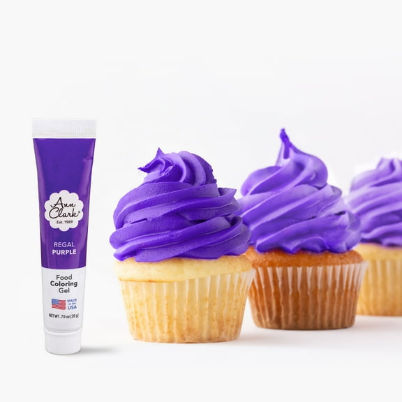 Ann Clark Regal Purple Food Coloring Gel .70 oz. Professional Grade Made in USA
