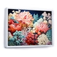 thumbnail image 2 of Designart "The Vibrant Scenery Of Coral And Anemones" Coastal Coral Under Water Floater Framed Canvas Art Print, 2 of 5