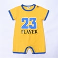 thumbnail image 2 of CAIVO Baby Basketball Themed Outfits O-Neck Rompers Short Sleeve Sports Clothes Football Shirts Breathable Toddler Child Daily Wear, 2 of 9