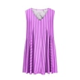 thumbnail image 5 of Vestido de Verano Casual, Vestido de Cuello en V sin Mangas Impreso Suelto Hecho de Poliéster Cómodo para el Uso Diario de Verano de Primavera, Vestido de Verano de Mujer, 5 of 5