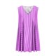 thumbnail image 5 of Vestido de Verano Casual, Vestido de Cuello en V sin Mangas Impreso Suelto Hecho de Poliéster Cómodo para el Uso Diario de Verano de Primavera, Vestido de Verano de Mujer, 5 of 5