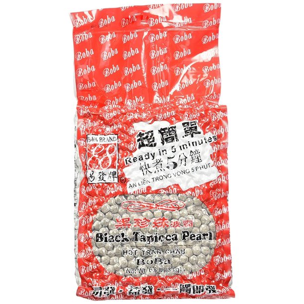 EFa Brand Premium Grade Black Tapioca Pearls (6.6 Lb) [Bubble Tea