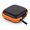 Orange, variant on Portable EVA Earbud Case Small Square Bluetooth Earphone Storage Box with Cable Organizer, Hard Shell Protective Travel Carrying Pouch for Earbuds, Charging Cables and Small Electronics