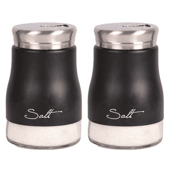 Ensemble de Salière et Poivrière, Déco de Cuisine, Ensemble de Salière et Poivrière en Verre, Mignonne Salière