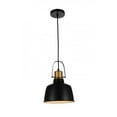 thumbnail image 1 of CWI Lighting Suspension 1 Lumière avec Finition Noire, 1 of 6