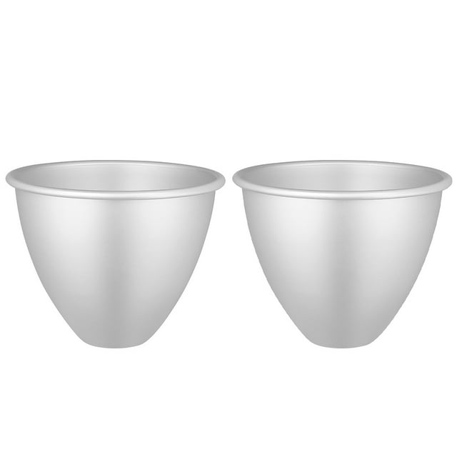 Moldes de pastel de 2pcs moldes de queso de aluminio moldes Herramientas para hornear Suministros de cocina (plata)