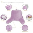 thumbnail image 6 of Nestl Backrest Reading Pillow, Bed Rest Pillow with Arms for Sitting In Bed, Shredded Memory Foam Back Support Pillow, Lavender Purple, 6 of 8