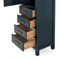 thumbnail image 2 of ARIEL Cambridge Bathroom Linen Storage Cabinet 65”H x 20”W x 16”D Midnight Blue, 2 of 8